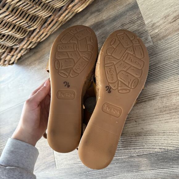 Kork-Ease Korks Nova Comfort Wedge Sandals Mustard Yellow Women’s 10M - Picture 6 of 7